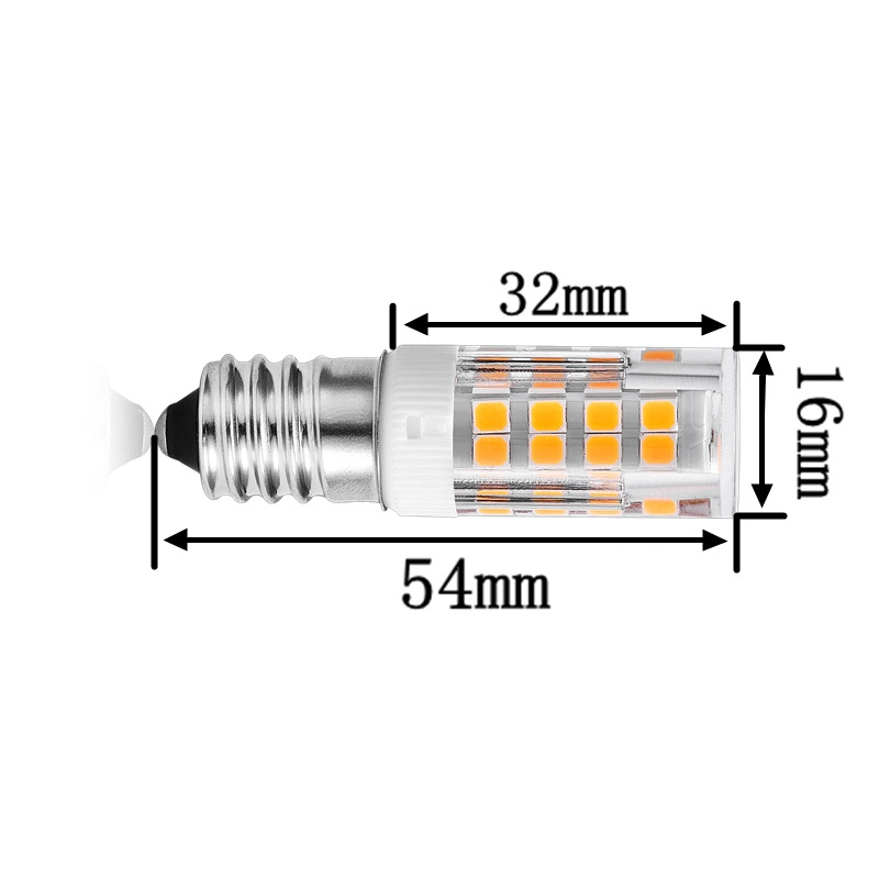 E11e12e14e17BA15 Fuente de luz LED de luz de maíz de luz de vela la luz del cristal oscurecido