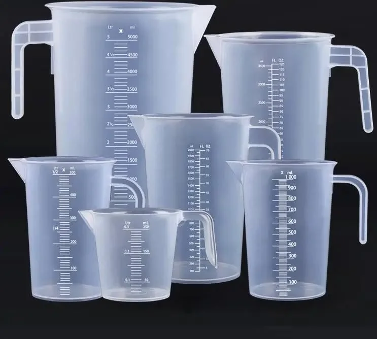 250ml 500ml 1000ml 200ml Kitchen PP Plastic Measuring Cup and Measurement Cylinder