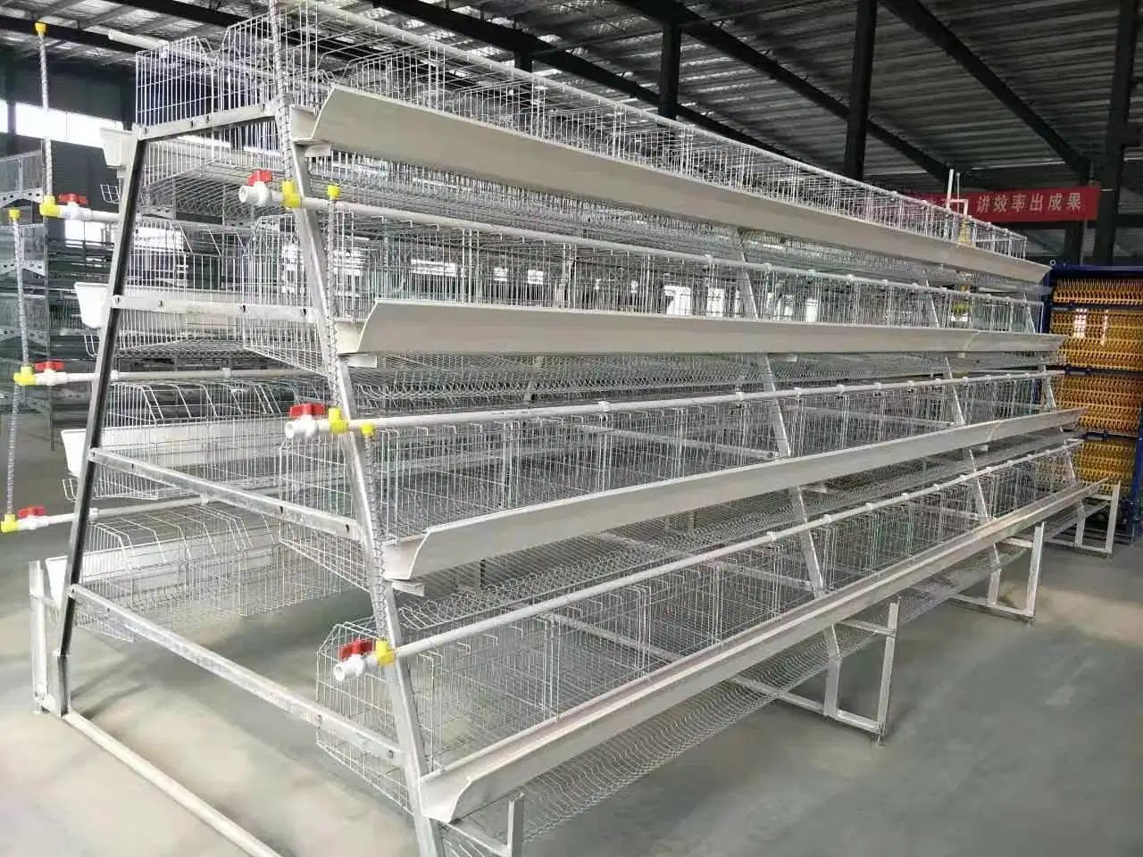 Uganda Poultry Farm Automatic Chicken Layer Cage 4 Tiers 4 Doors for Sale Battery Chicken Cage Chicken Layer Battery Cage Poultry Battery Cage