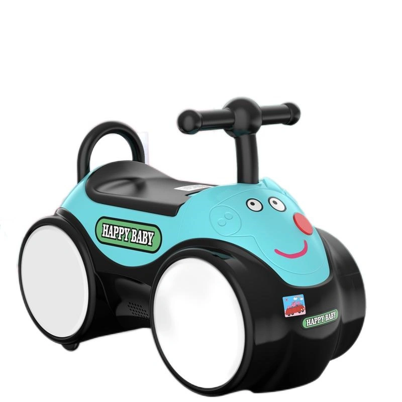 High quality/High cost performance  Cute Cartoon Children's Twist Car with Music Light Mute Wheel Power Scooter for Children