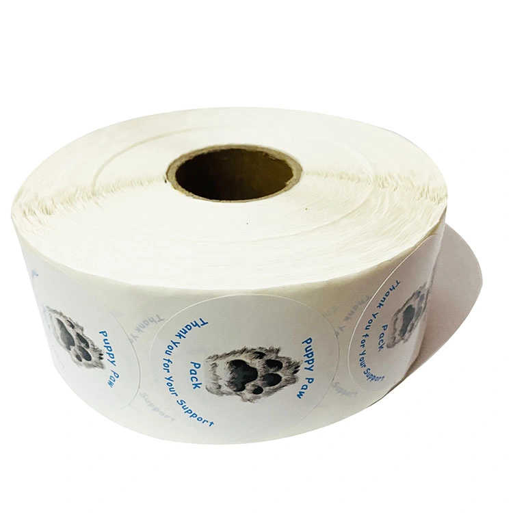 Custom Printed Roll Package Adhesive Paper Sticker for Bottle