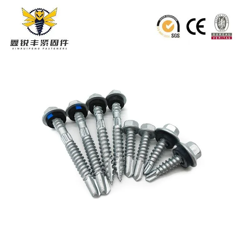 Wholesale/Supplier Price Supplier Fasteners Chinese Factory Low Price Ruspert and Zinc Plated Hex Head Drilling Screws