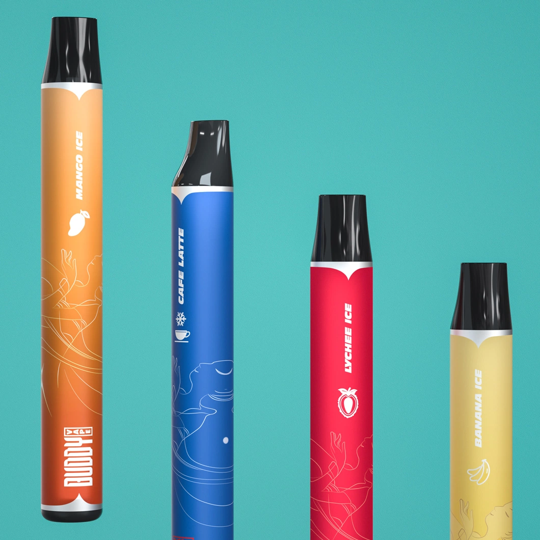 10 sabores diferentes colores Buddyvape nuevo E-cigarrillo de la belleza del depósito de 2.8ml 650bocanadas de Vape desechable cigarrillo electrónico Pen