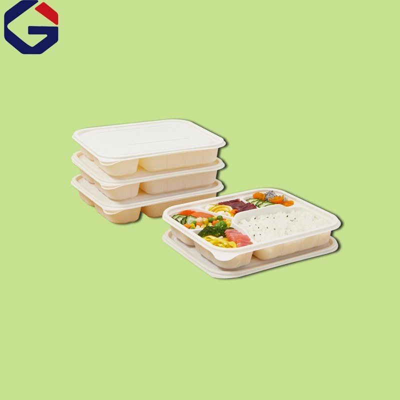 Disposable 100% Biodegradable Eco Friendly Food Containers PLA Food Grade Divided Plate Divider Snack Lunch Tray