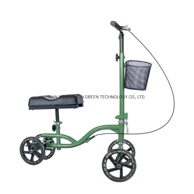 Steel Foldable Walking Rollator Knee Walker Scooter