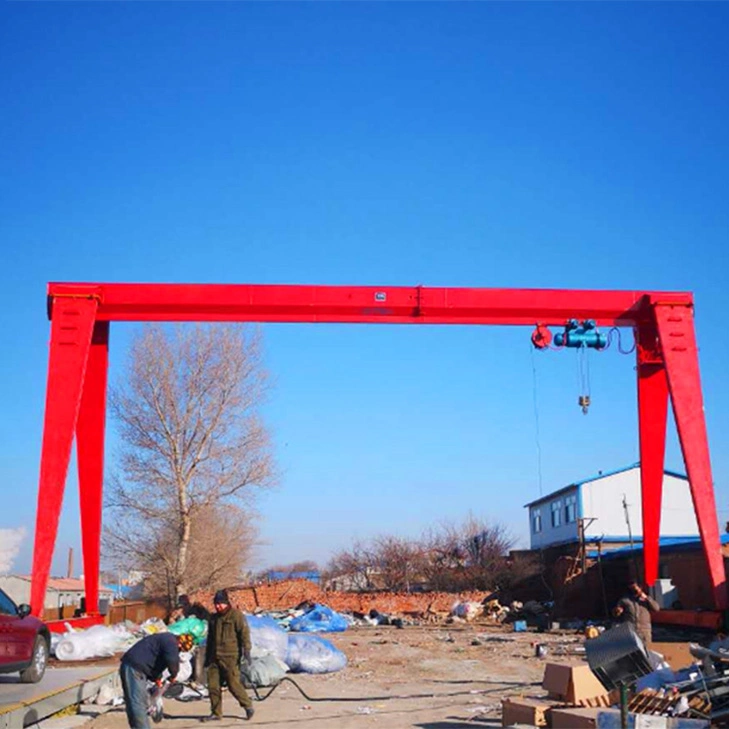 10ton Single Girder Gantry Crane Lifting Marble Granite