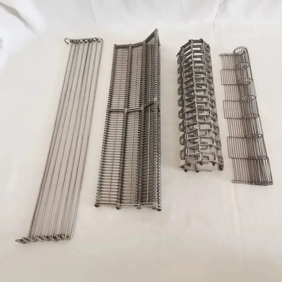 High quality/High cost performance  Food Grade Stainless Steel Metal Wire Mesh Conveyor Belts, Flat Flex Belt for Furnace Oven, Pizza Oven