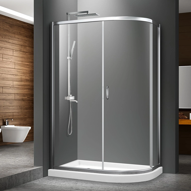 Hot Sale Bathroom Shower Cabin Prefab Tempered Glass Sliding Shower Room