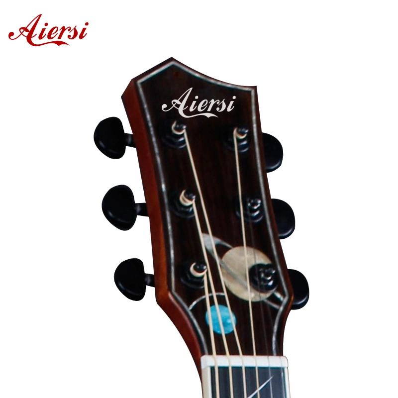 Aiersi Hot Sale buena calidad sólida Top Guitarra acústica Sapce-Star Para Youngs