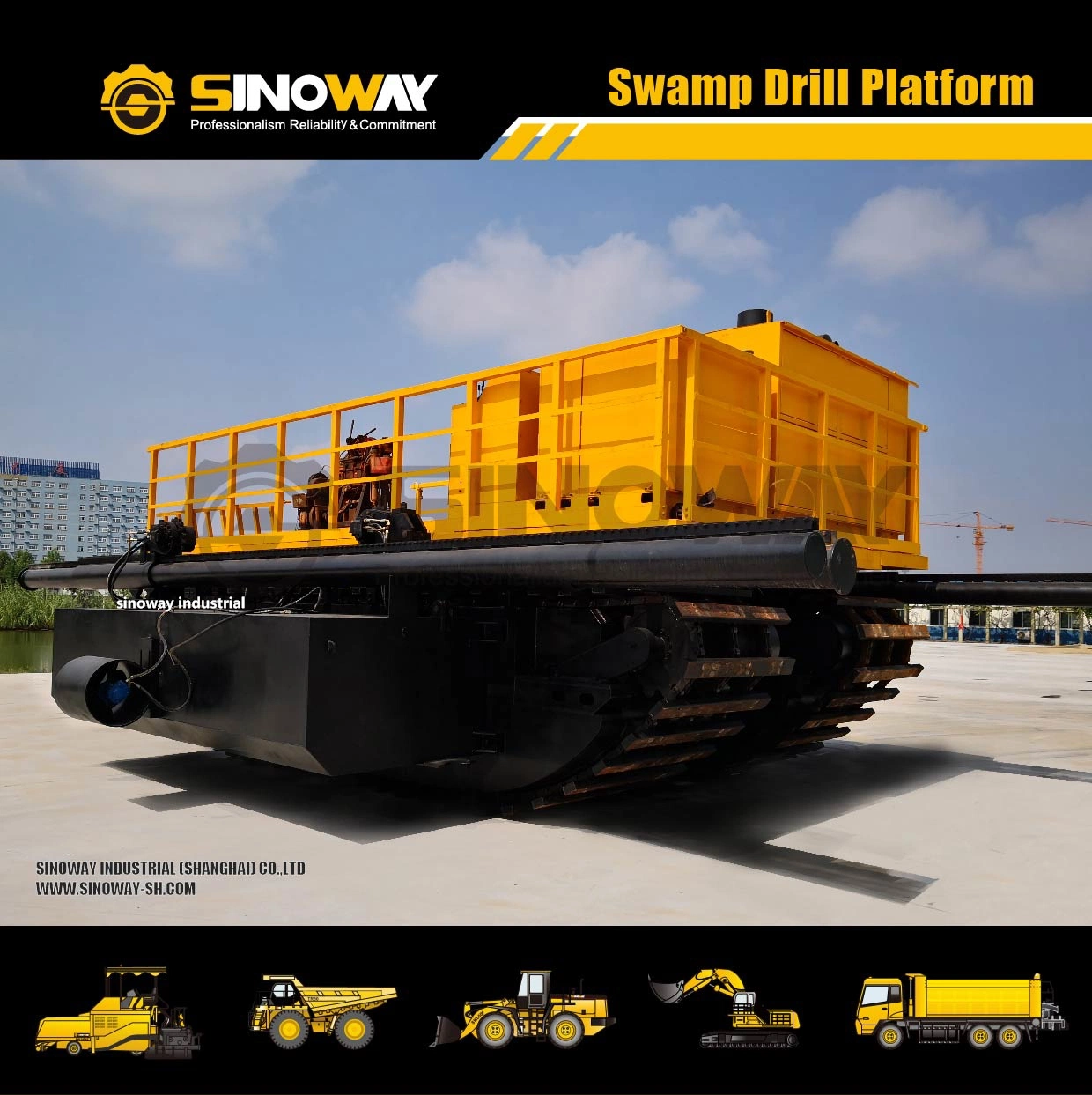 Marsh Master Sinoway Amphbious Equipment for Mining Tailings and Dam Exploration