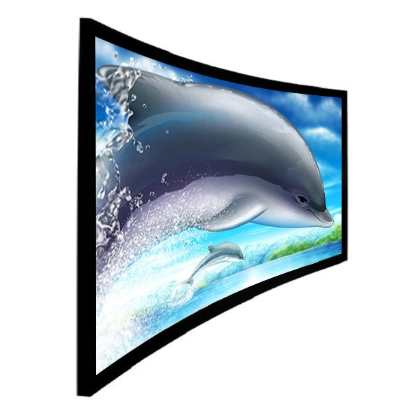 100" 16: 9 Projection Screens-Curved Fixed Frame Projector Screen