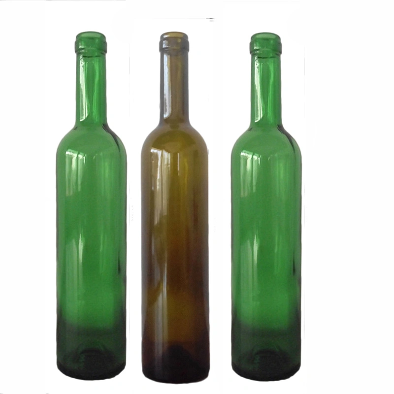 SGS Certified Emerald Green Standard500ml Red Wine Glass Bottle