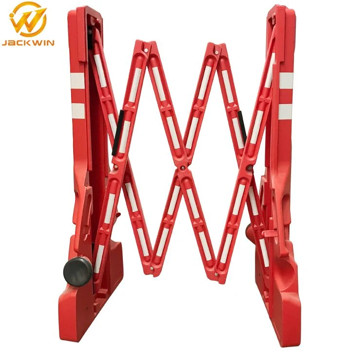 Expandable Barriers Multi-Gate Road Safety Crowd Control Portable Plastic Barrier