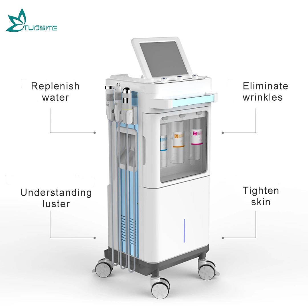 Nettoyage en profondeur du visage promouvoir la régénération du collagène 6 en 1 Hydrodermabrasion Machine