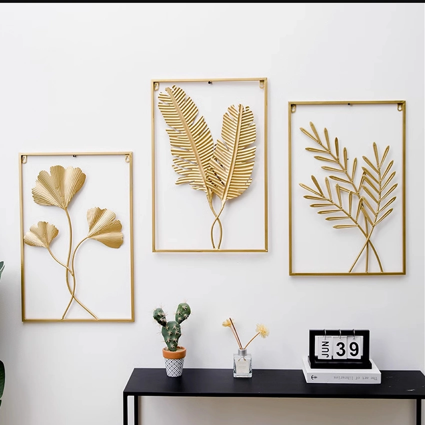 La Decoración de pared de la flor de metal de hierro de Arte Moderno de la pared Floral escultura para sala de estar cuarto de baño