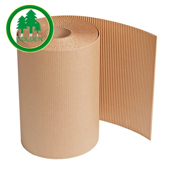 Rollo de papel corrugado Mayorista/Proveedor de fábrica de papel Kraft suizo del papel de embalaje