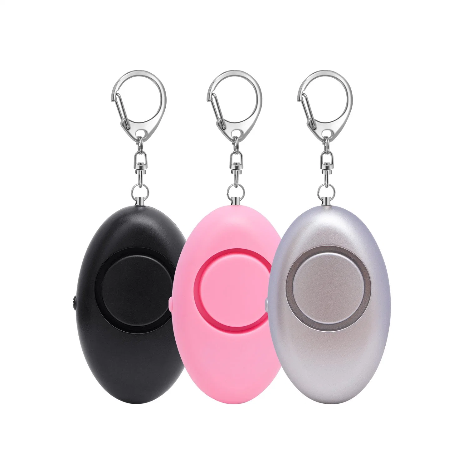 Oval Shape Personal Alarm 130dB Keychain Safety Alarm for Women