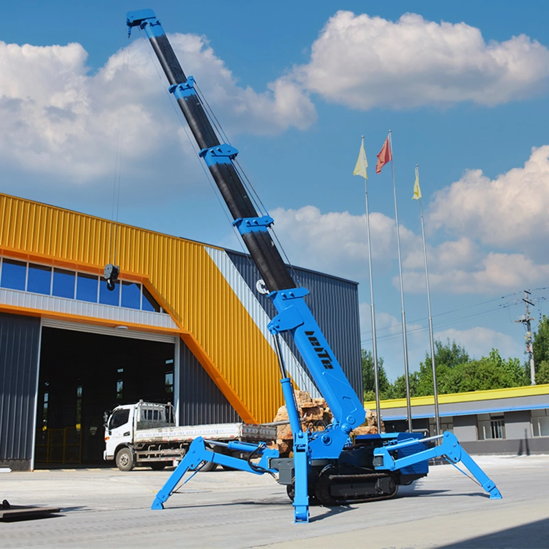 Kleine Größe Kran Schwere Crawler Vorhang Wand Installation Kran Elektrisch Fernbedienung Mini Spider Crane Produkt 5 Ton