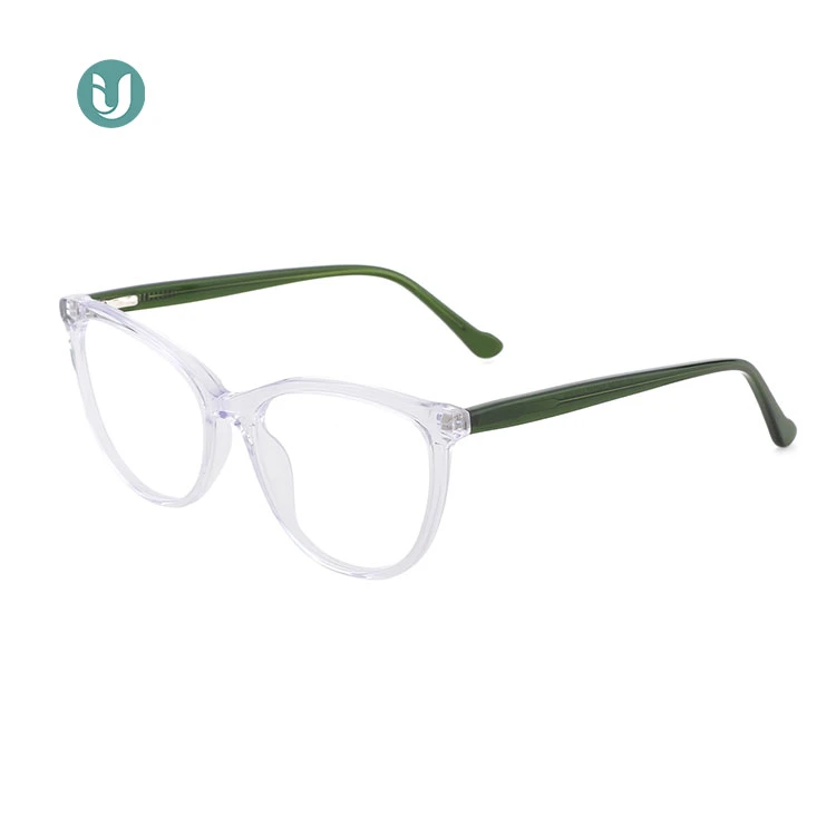 Marcos de gafas de vidrio Acetato marcos ópticos para mujeres