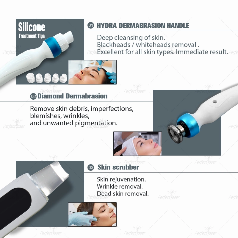 Eficaz oxígeno piel Peeling Diamond Dermabrasion máquina Hogar equipos de belleza