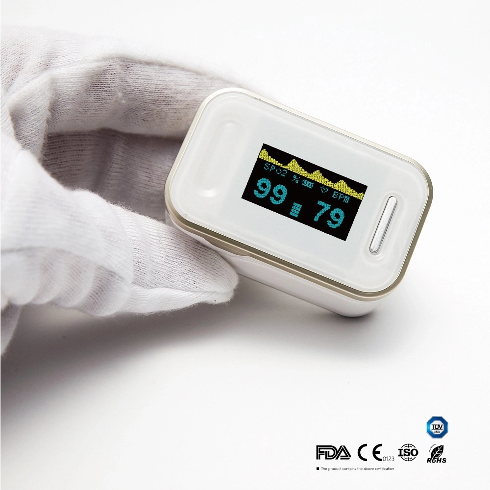 New LED Screen Black Handheld Pulse Oximeter Health Care Po-2 Ooximeter Fingertip with CE