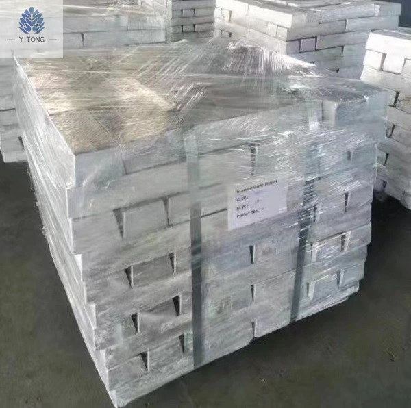 High Purity 99.9% 99.95% Magnesium Ingot Alloy Uses Mineral