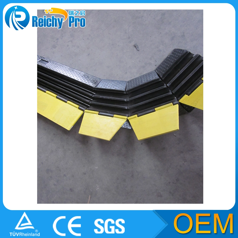 Industrial 2 Channel Cable Ramp with Heavy-Load Capacity