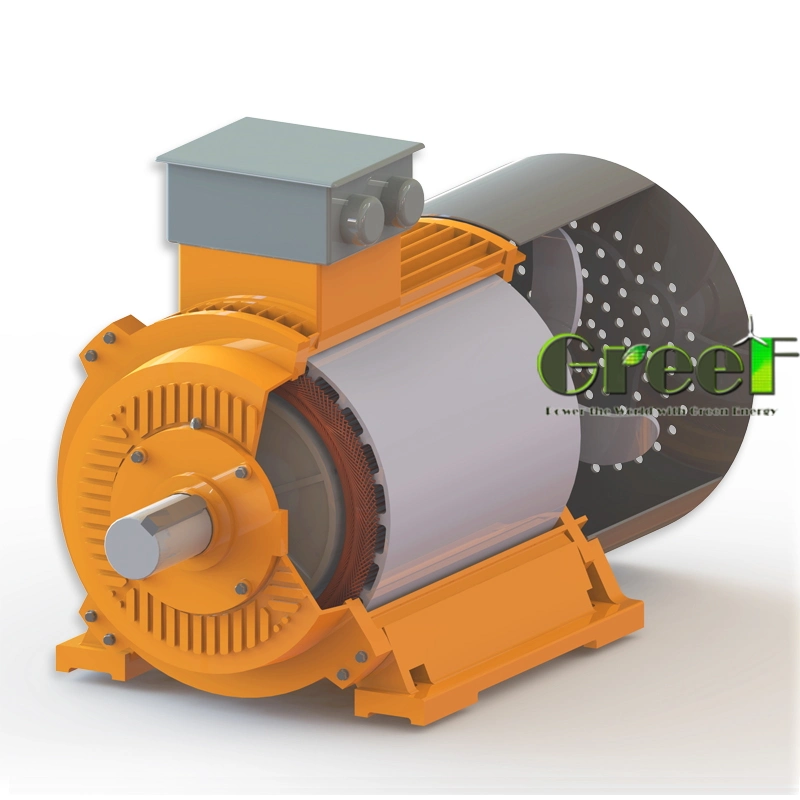 10kW 50kw Permanent Magnet Generator mit niedriger Drehzahl, Windenergieanlagengenerator