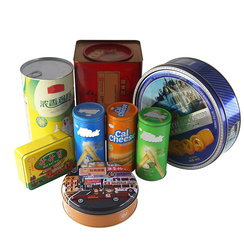 Customized Empty Metal Tin Can Gift Packaging Box