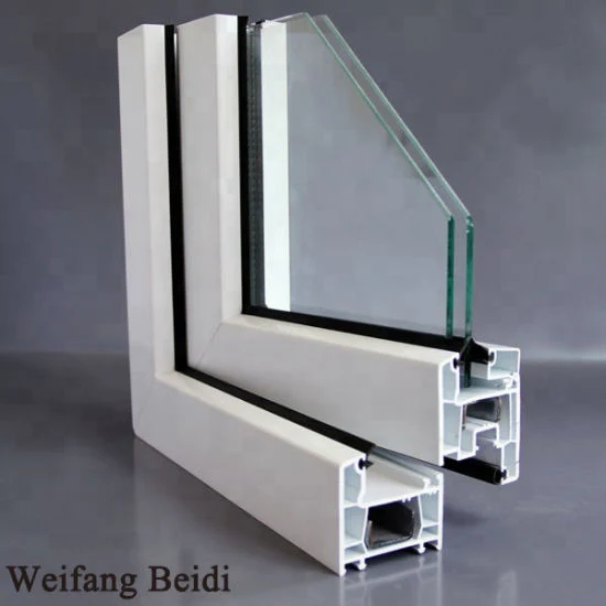 Deutsche Norm 70mm Kunststoff UPVC Fenster und Tür