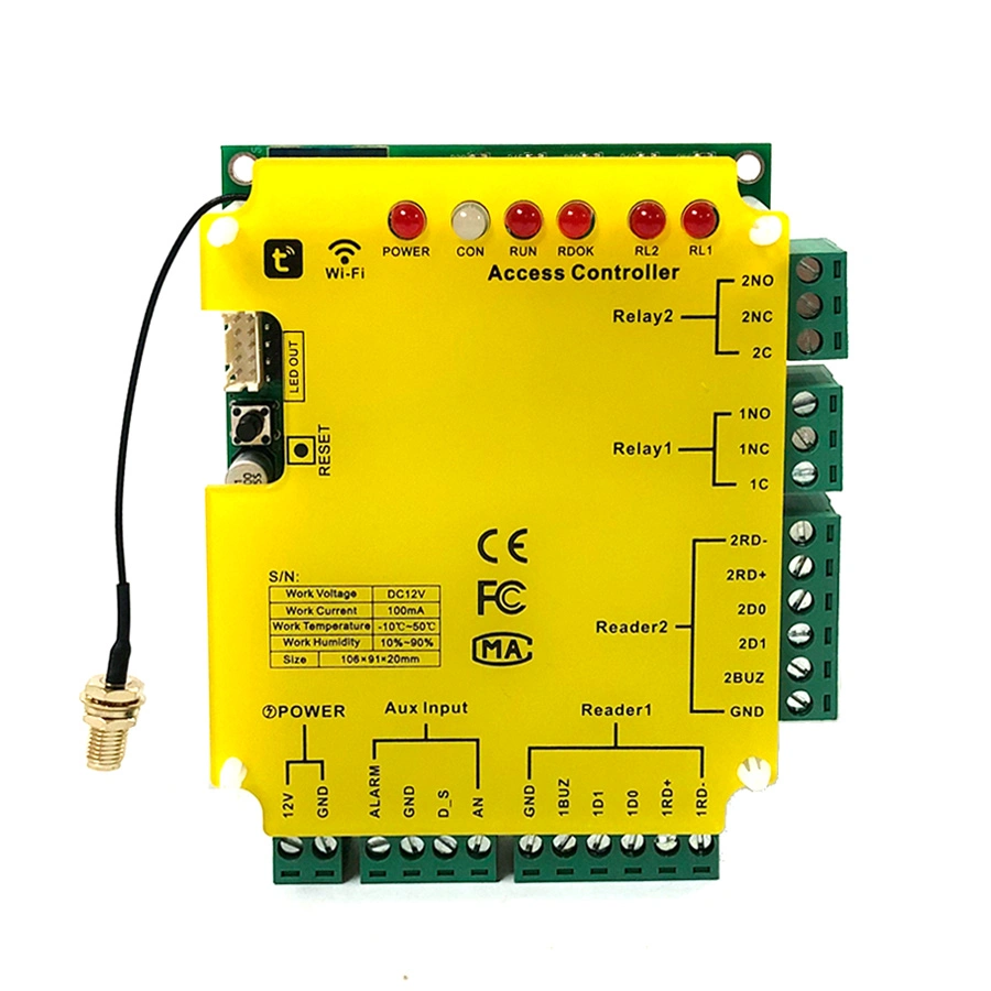 SMART Tuya aplicación Teléfono Puerta Seguridad RFID Cloud Access Controller Teclado lector de tarjetas WiFi sistema de control de acceso WiFi