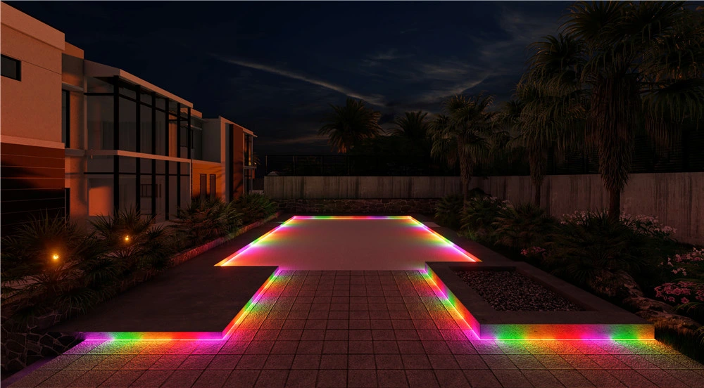 Outdoor IP65 Holiday Decoration Solar Power RGB Color LED Light Strip