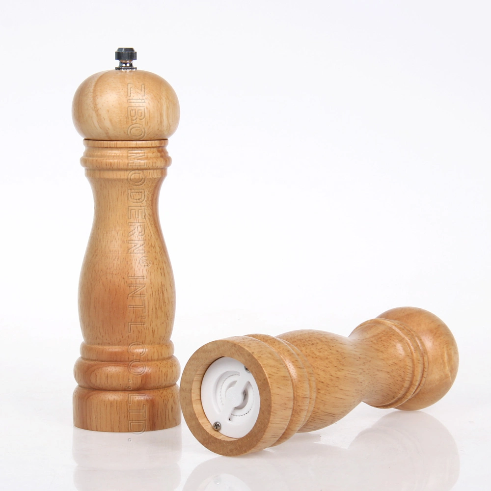 Pepper Mill Wood Ceramic with Strong Adjustable Ceramic Grinder, Herb Grinder Herb Mill Spicy Grinder Spicy Mill