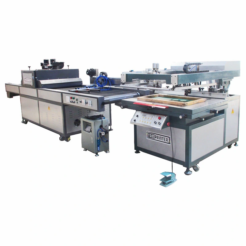 Label Automtic Flat Screen Printer with UV Curing System