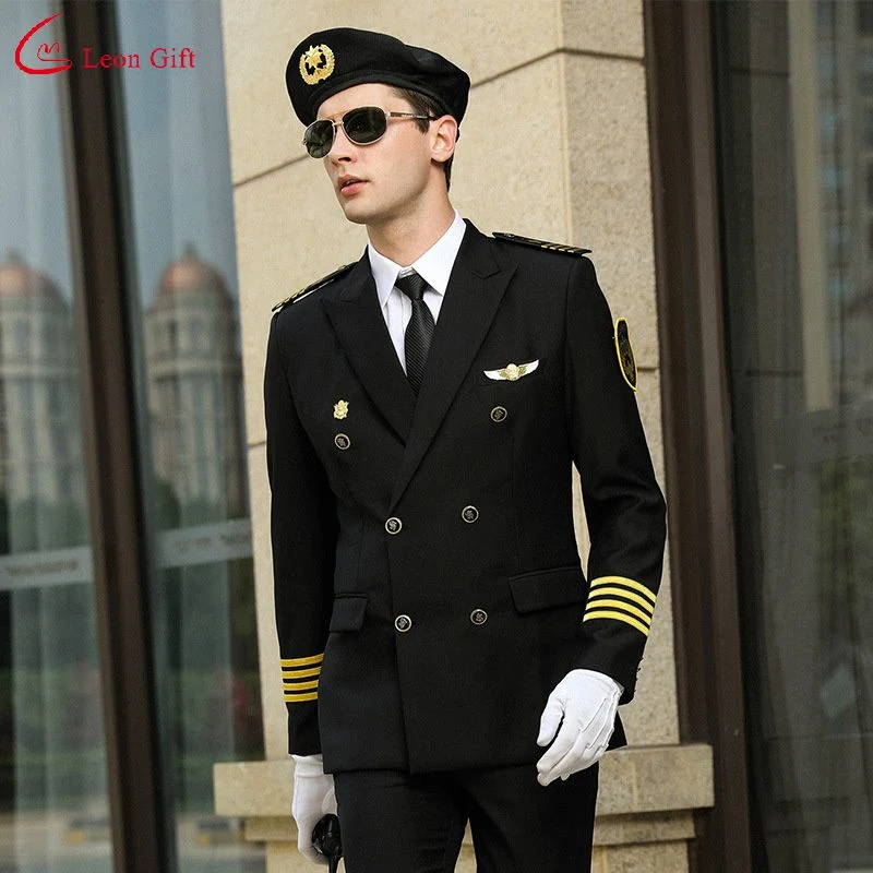 Custom Logo Work Clothes Suit Male Property Hotel Gate Guard Concierge Clothing Uniform Spring and Autumn Security Uniforms Clothes