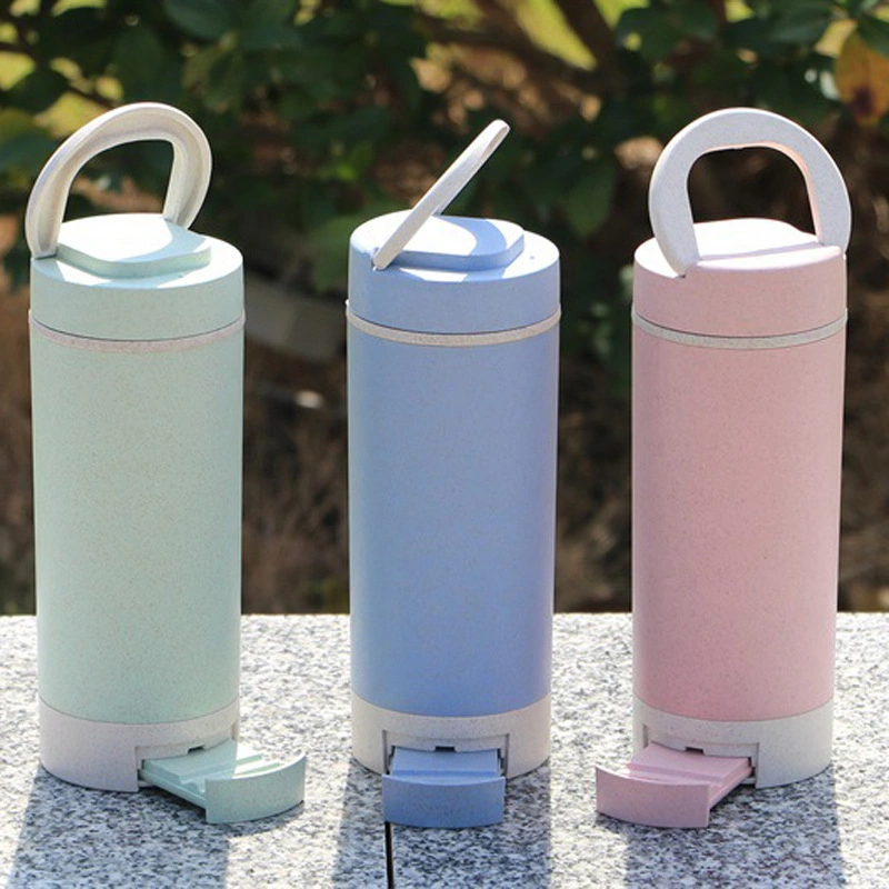 Wheat Straw Travel Mug New Arrival Water Bottle for Adult Eco-Friendly with Phone Holder for Office School Home