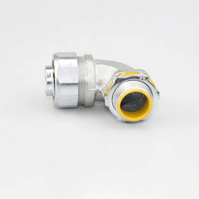 90 Degree Liquid-Tight Flexible Steel Conduit Connector for Steel Pipe