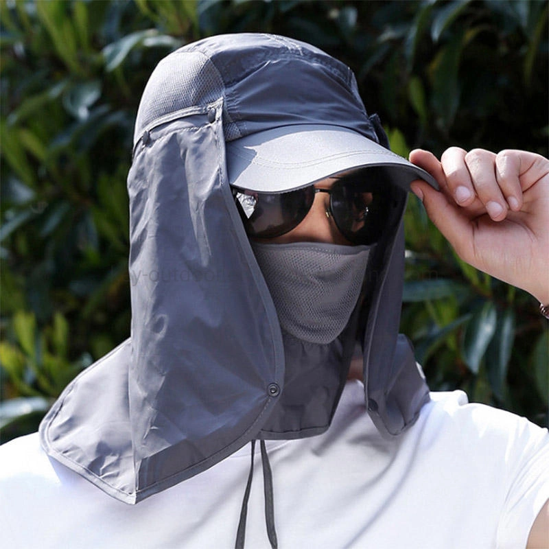 Gesichtsmaske Gesichtsschutz Sonnenvisier Angelkappe Sommer UV-Schutz Haube Mütze Hüte für Outdoor-Sport Wandern Fahrradmütze für Herren Damen