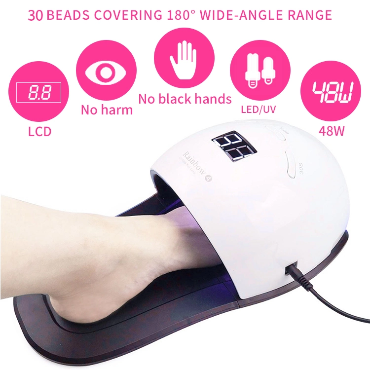 48W 30PCS UV LED High Power Nail Dryer Polish UV Gel Lamp Nail Lamp for Toes and Finger