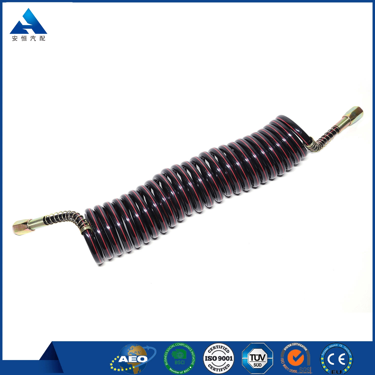 Coiled Air Hose Flex Coil Compressor High-Pressure Nylon Flexible Airless