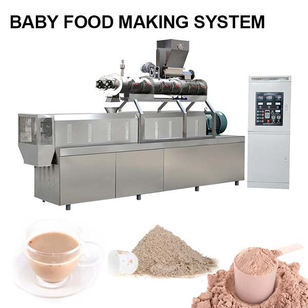 Double Screw Extruded Nutritious Cereal Powder Instant Food Making Equipment Line Jinan Dg Machinery Company