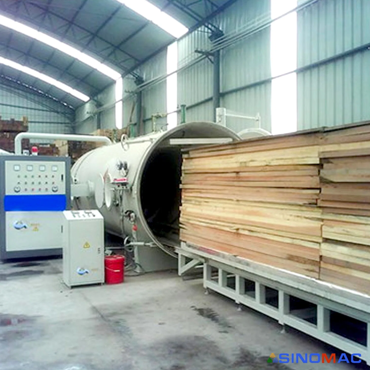 26000X 2850 mm de la madera la impregnación Autoclave con la certificación ASME VIII