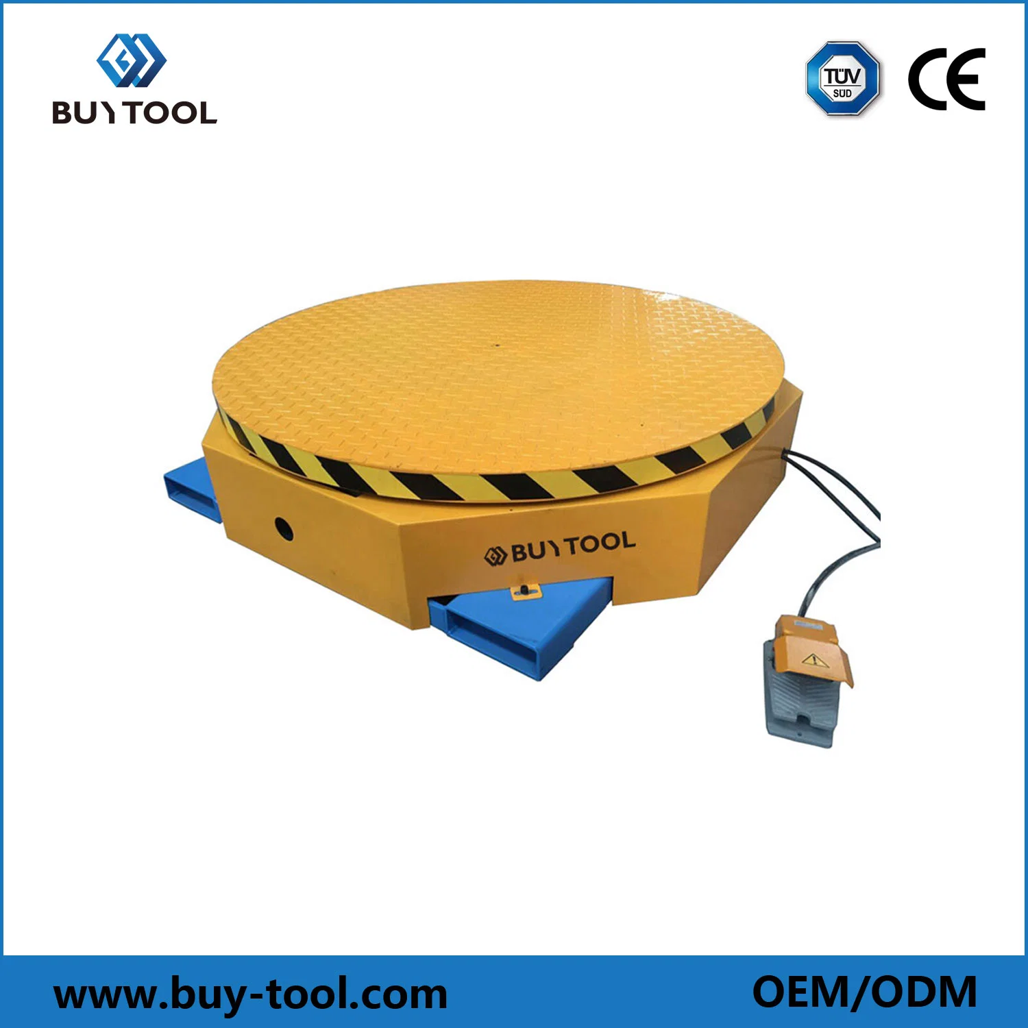 Pedal Control Rotary Table for Pallet Load Packing