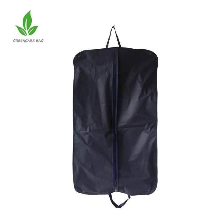 Waterproof Polyester Cloth Hanging Travel Suit Carrier Garment Bag with Logo for Men