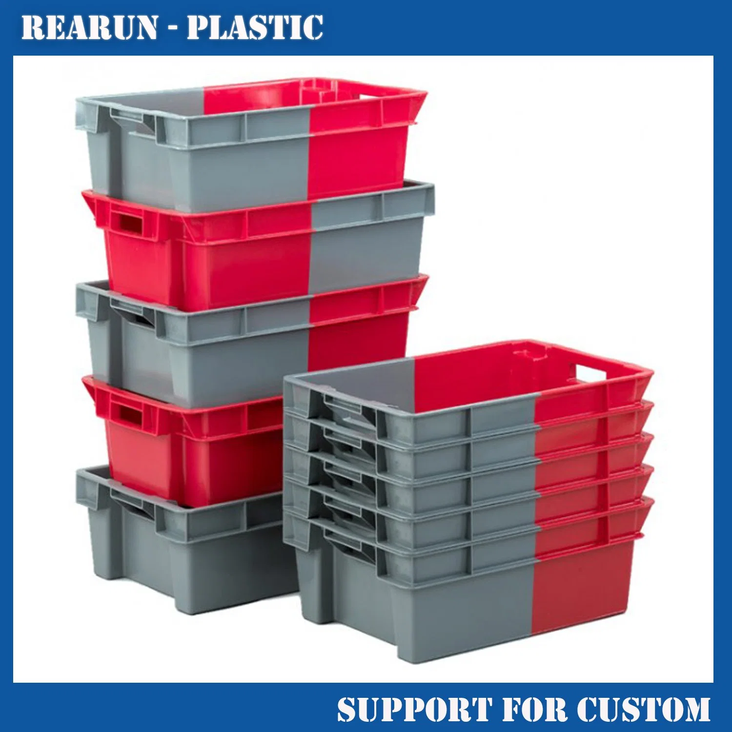 New Fashion High quality/High cost performance Competitive Price Durable 25L Square Plastic Storage Crates