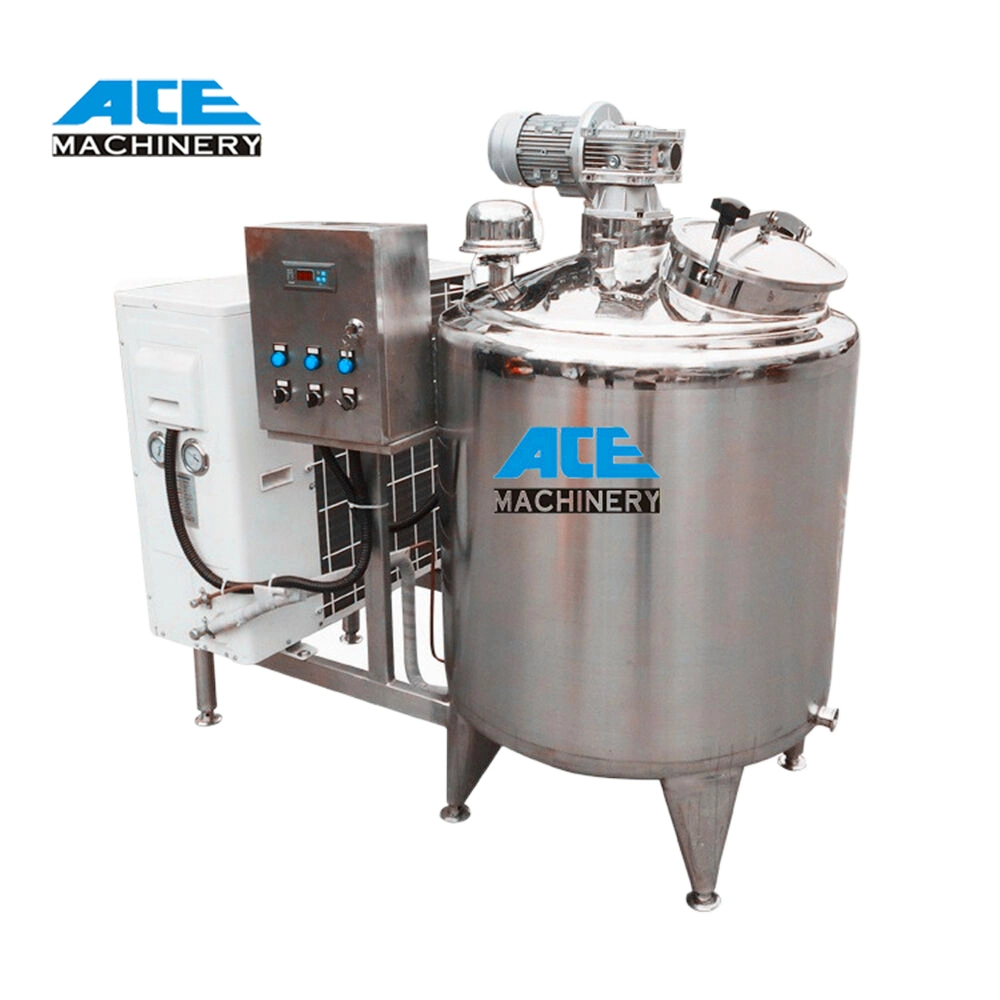 Mejor precio de SUS304 316, de acero inoxidable 100L - 20000L de leche lácteos máquina enfriadora tanque enfriador de tanque de almacenamiento de depósito de refrigeración de leche