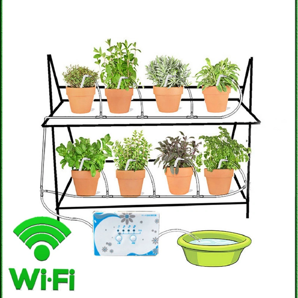 Système d'irrigation, connexion WiFi de la pompe à eau de dispositif d'arrosage de plantes Timer Wyz17766 Outil de jardin