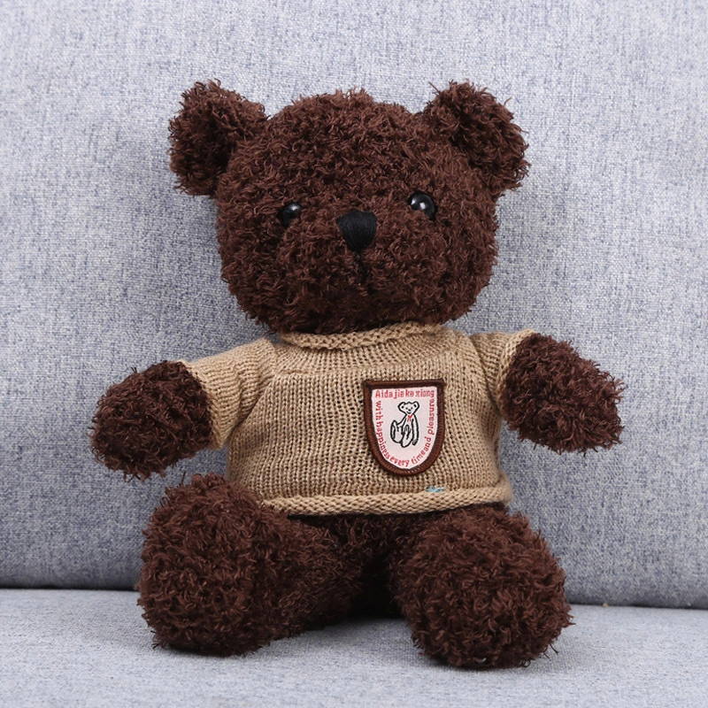 Ruunjoy Teddybär mit Pullover Stofftiere Plüsch Spielzeug Puppe Baby Kinder Freundinnen Geburtstagsgeschenke