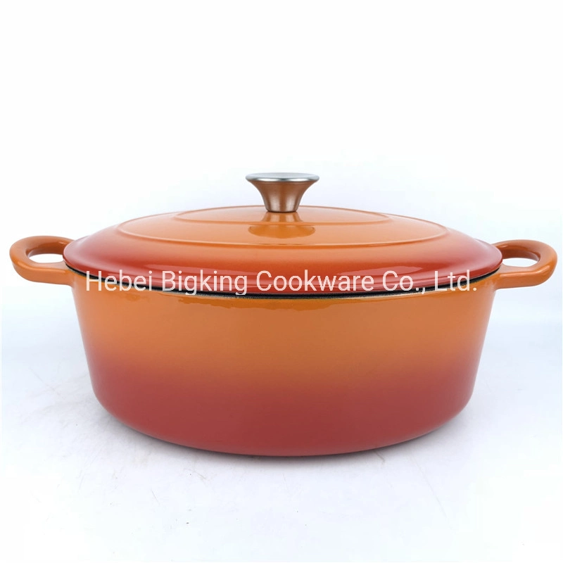 Christmas Gift Enamel Cast Iron Oval Soup Pot