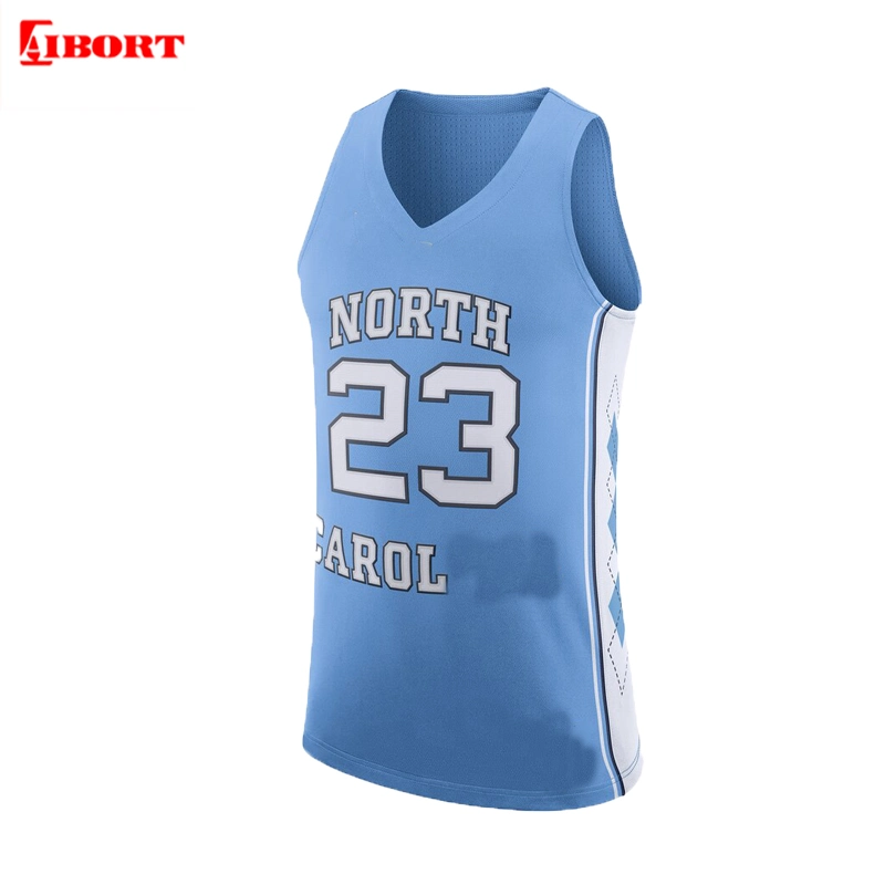 Aibort dernière conception Custom sublimé Basketball Maillot bleu (T-BK-21)